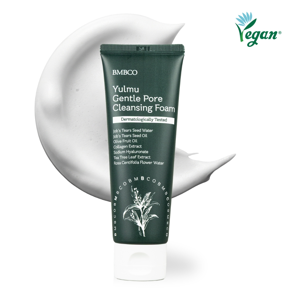 _BMBCO_ Yulmu_Job_s Tears_ Vegan Pore Cleansing Foam  K_Beauty Face Wash Cleanser